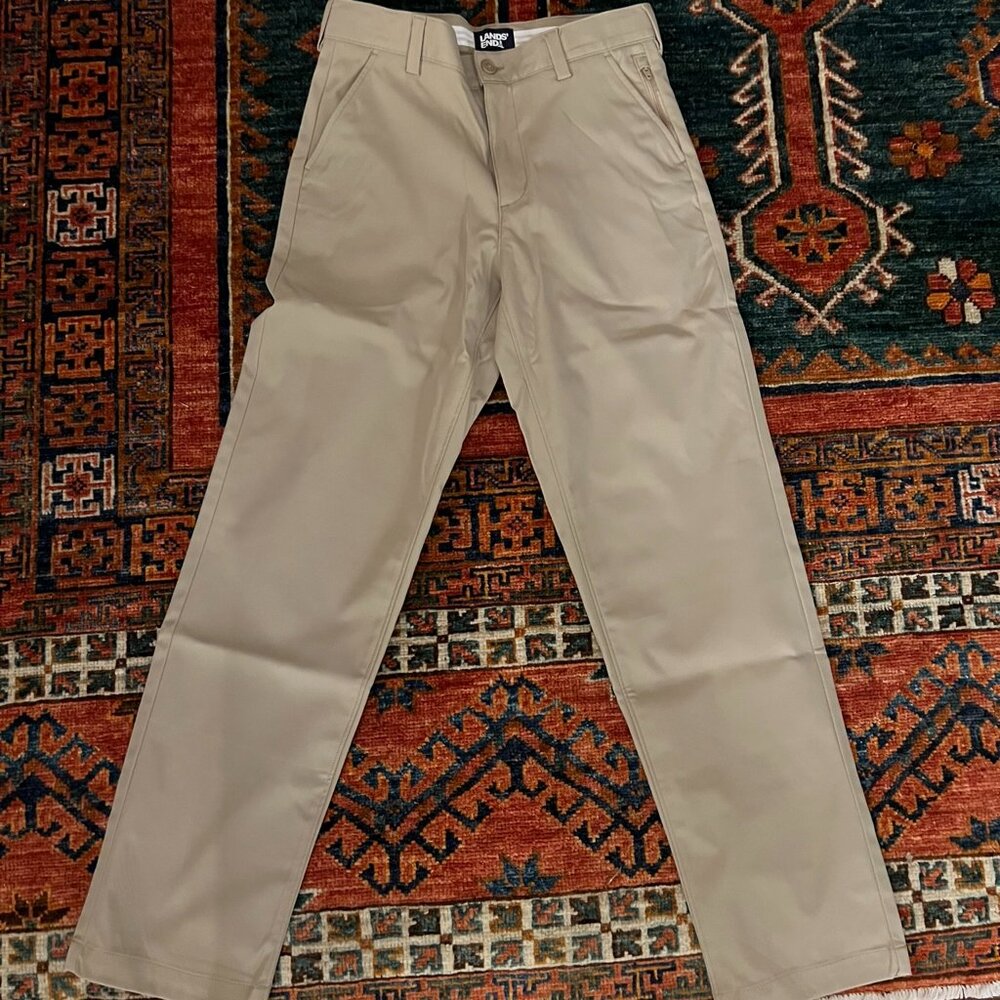NWOT Lands' End Khaki Pants, Women, Size 14
